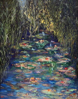 Kim Ahonoukoun - Plenty Of Waterlilies To Paint In Florida 3